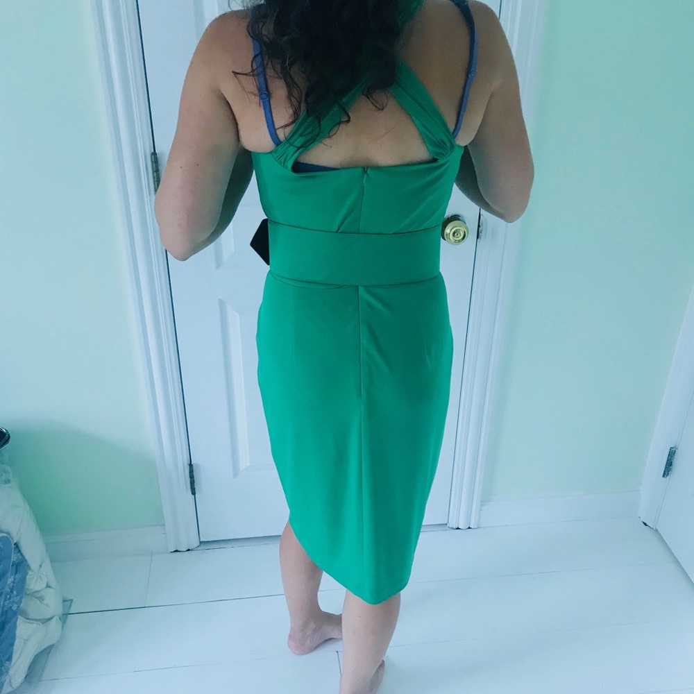 David Meister Kelly green dress - Picture 5 of 7